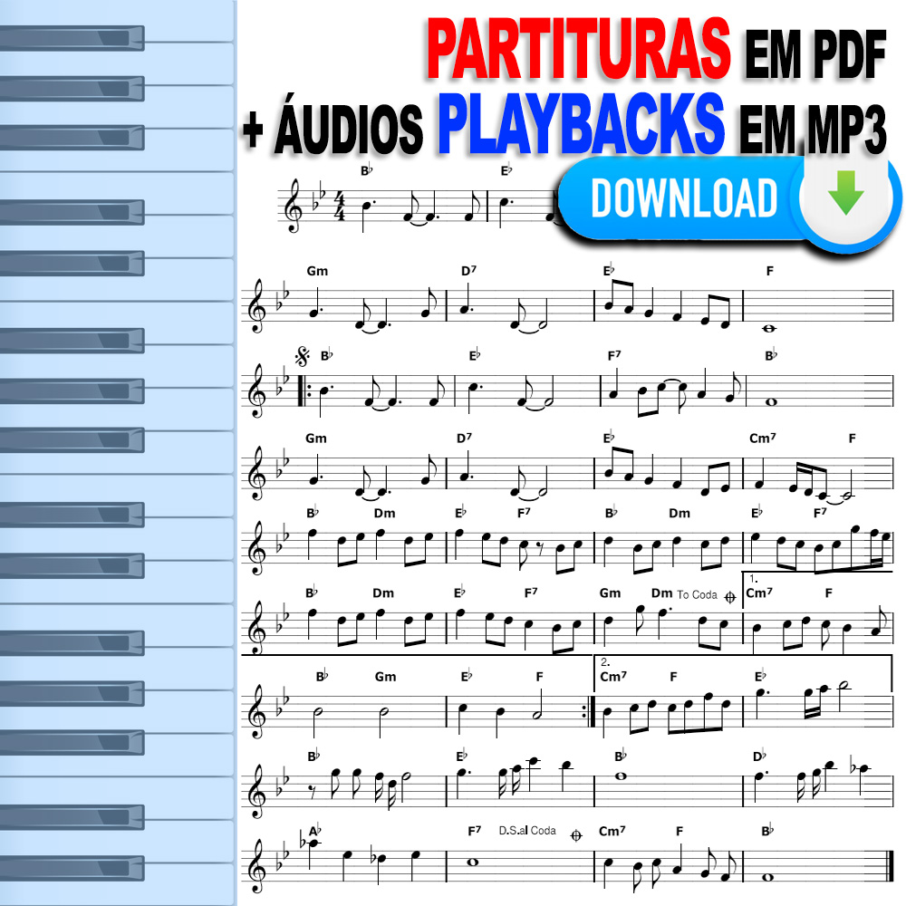 Coletânea 20 Partituras Fáceis Iniciantes com Playbacks Iniciante Intermediário Download | Baixe pela Internet