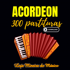 Partituras ACORDEON 300 Partituras para Acordeon Variadas Classicas  Guarâneas Sertanejo ( Download ) - MIMO MUSICAL