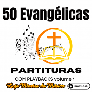 TROMPETE PARTITURAS EVANGÉLICAS COM PLAYBACKS GOSPEL 50 MÚSICAS (VOLUME 1)