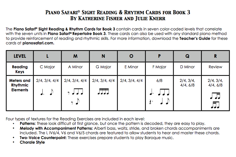 PRÉ-VENDA KIT Piano Safari para crianças a partir de 7 anos (Level 1 + 2 + 3) Série com os livros Repertoire Book + Technique Book dos 3 Níveis Piano Safari Method em um TRIO MIX (exceto teoria)