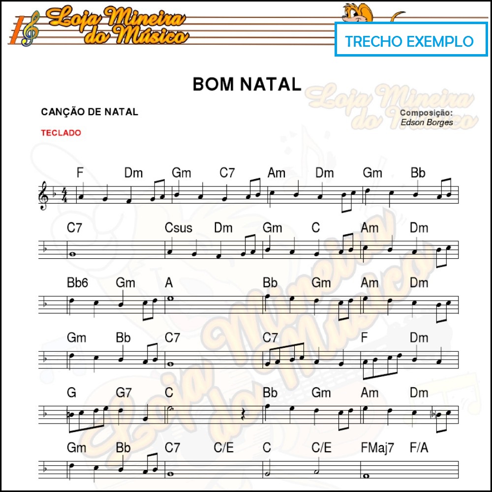 NATALINAS 30 Partituras Top Musicas de Natal com Playbacks e Midis - MIMO MUSICAL