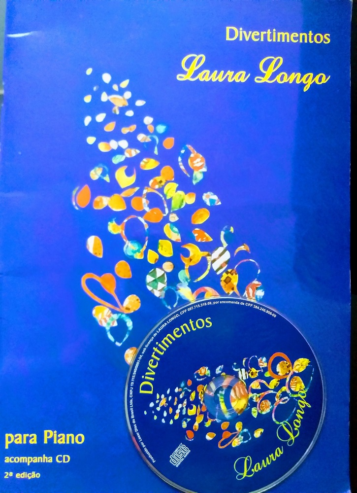 Piano Livro Divertimentos para Piano de Laura Longo c/ CD
