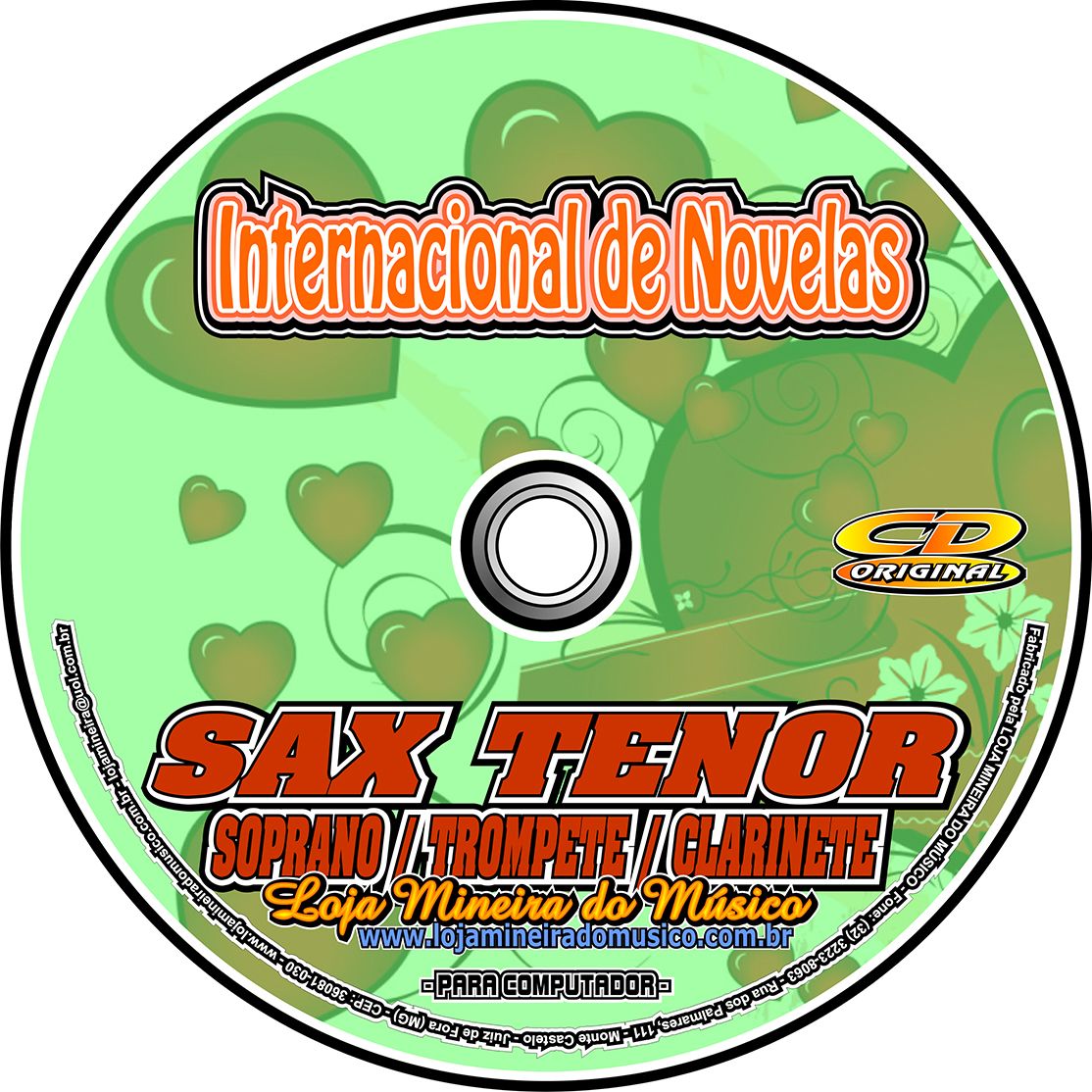 TROMPETE ou CLARINETE Partituras Românticas Internacionais de Novela e Playbacks Internacionais MP3