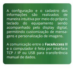 FACE ACCESS II - Dispositivo de Reconhecimento Facial