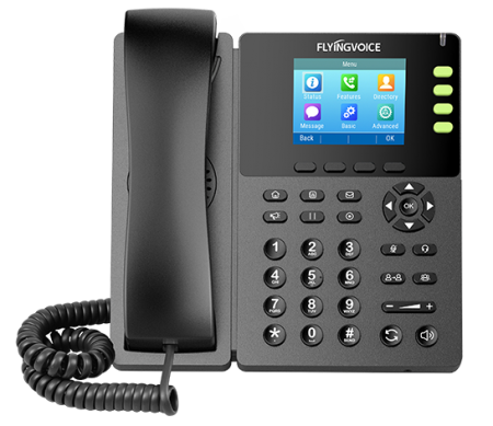 Telefone IP Flyingvoice  FIP 13G tela colorida Gigabit - Wi-Fi
