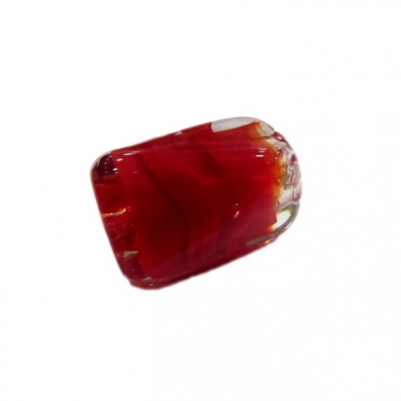 Facetado de murano GG vermelho cristal- MU524