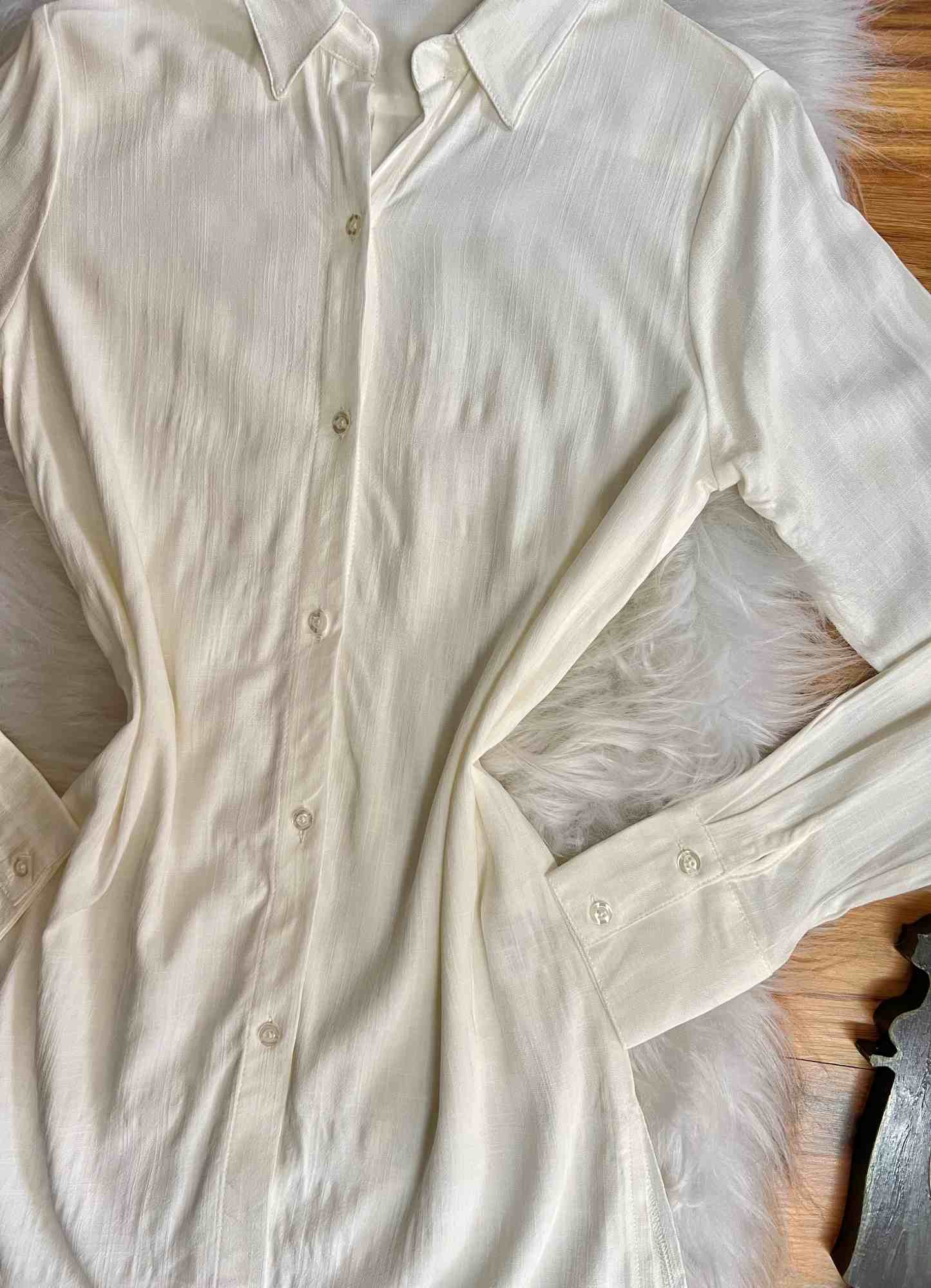 Camisa Leticia Manga Longa MM28229 - Off White