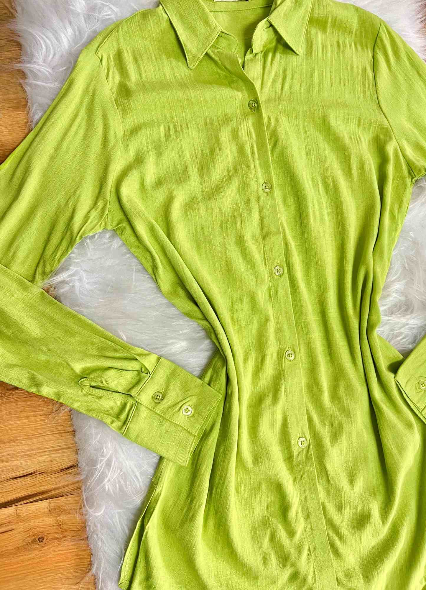 Camisa Leticia Manga Longa MM28229 - Verde Abacate
