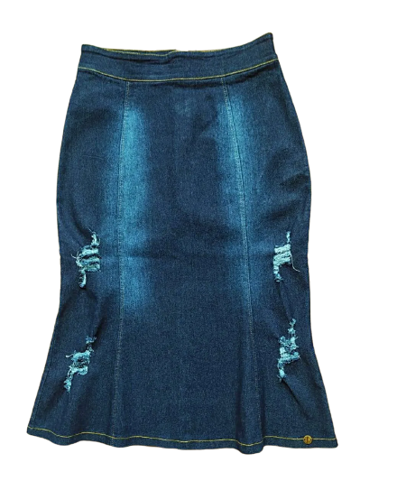 Saia Jeans Miessa SB7743 Azul Escuro