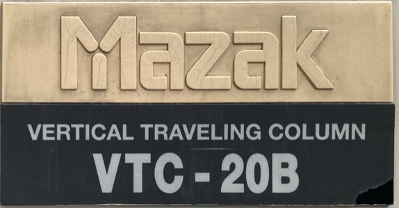 Fresadora CNC Mazak VTC 20 B 500mm x 1120mm   - AEG Comercial