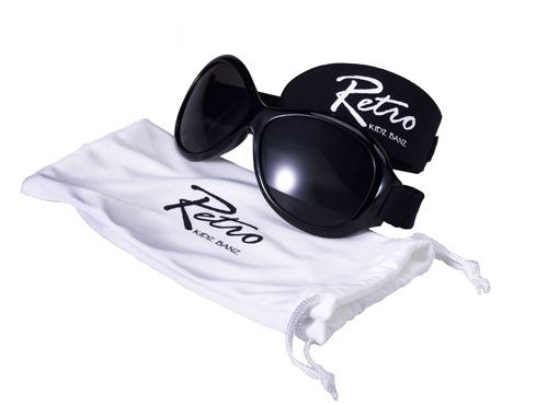 Kidz Banz Retro - Black - Oculos de sol Protecao uva/uvb