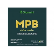 Encordoamento Giannini MPB para Violão Nylon Cristal Ouro GENWG