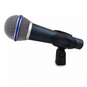 Microfone Dinâmico MXT Pro BTM-58A beta sm58 Com Cabo