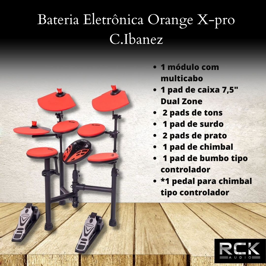 Bateria Eletrônica Orange X-pro C.Ibanez