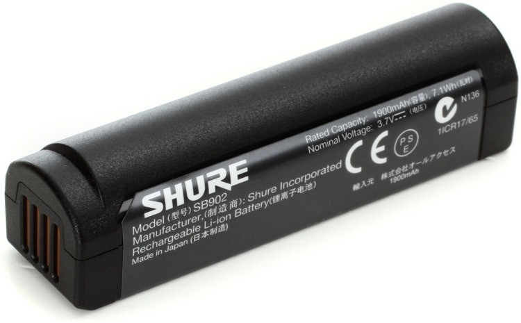 Bateria para Sistema GLX-D Shure SB902 '