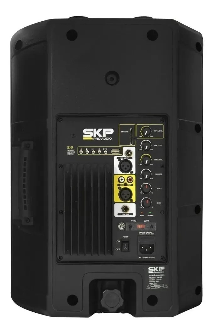Caixa de Som SKP SK-2P Bluetooth MP3 10" 150W