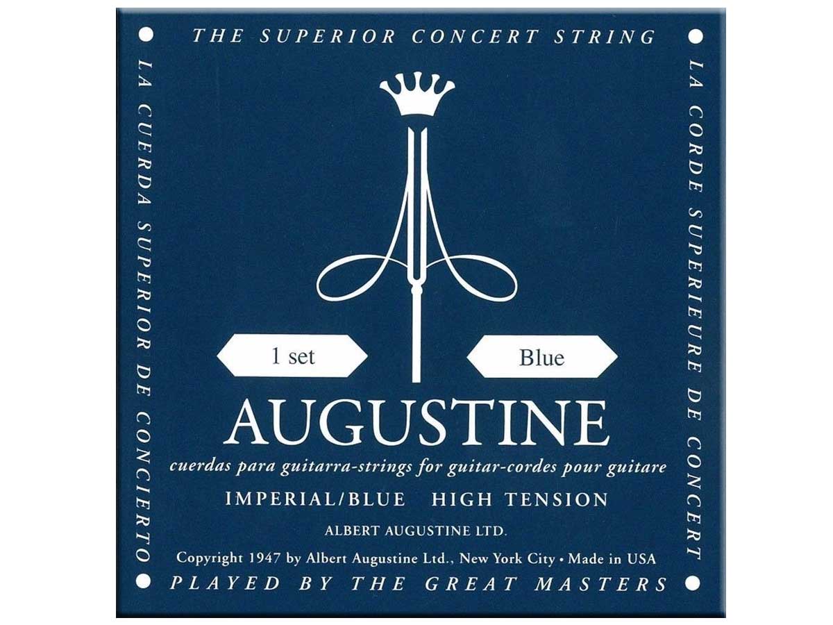 Encordoamento Violão Nylon Augustine Imperial Blue Tensão Alta