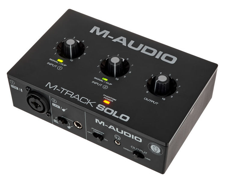Interface de Áudio M-Audio M-Track Solo USB