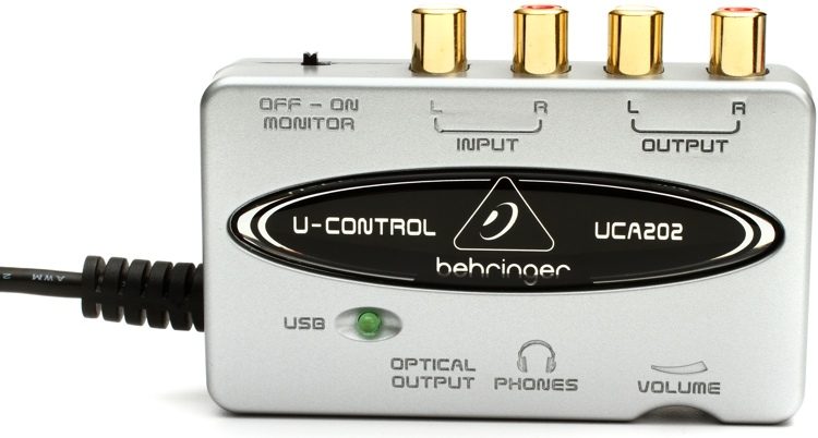 Interface de Audio Behringer U-Control UCA202 USB