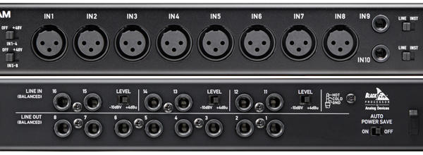 Interface de Áudio USB Tascam US-16x08
