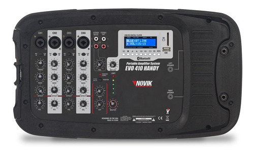 Kit de Caixas 300W RMS Novik Neo Evo 410 II Bluetooth + Microfone