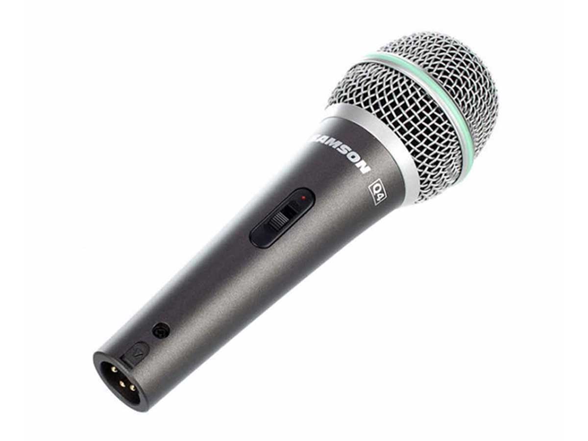 Microfone Dinâmico com Fio para uso Profissional Samson Q4