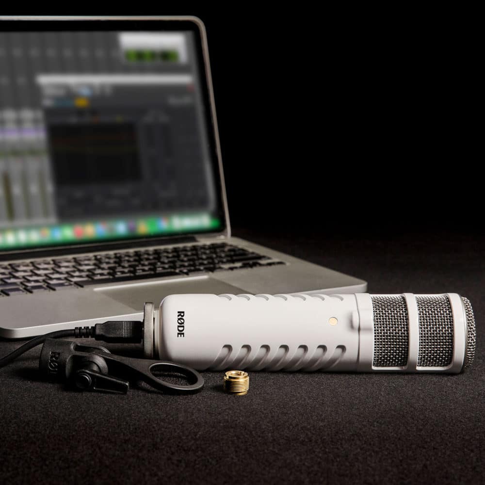 Microfone Rode Dinâmico para Podcast Podcaster USB MKII