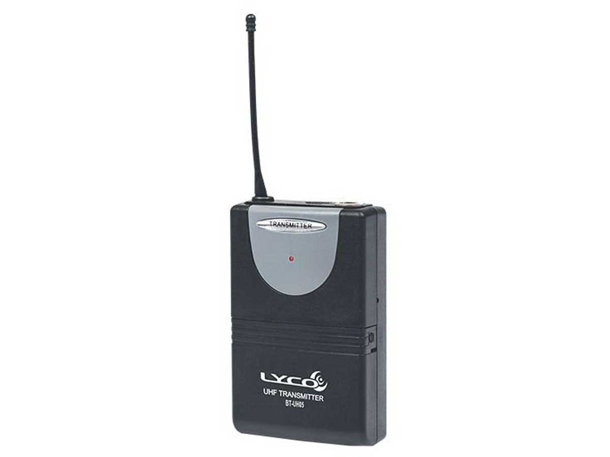Microfone Sem Fio UHF Duplo Mão, Headset, Lapela e Instrumento Lyco UH-02MHLI