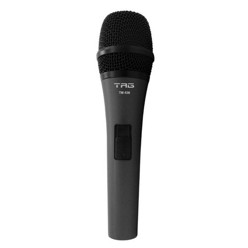 Microfone Tag Dinâmico Cardioide TM-538 Com Cabo