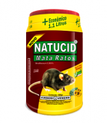 01 Un- Isca Natucid Mata Ratos pote Econômico 1,1L de Grãos de Girassol com gergelim super atrativa, eficaz contra ratazanas e camundongos.