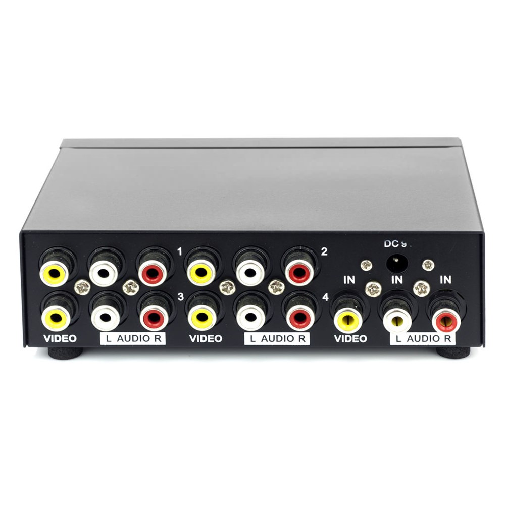 Distribuidor RCA 1 Para 4 Saídas Amplificado  - LD Cabos Soluções Áudio e Vídeo 