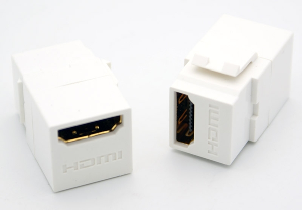 Keystone HDMI Fêmea Para Fêmea - Painel  - LD Cabos Soluções Áudio e Vídeo 