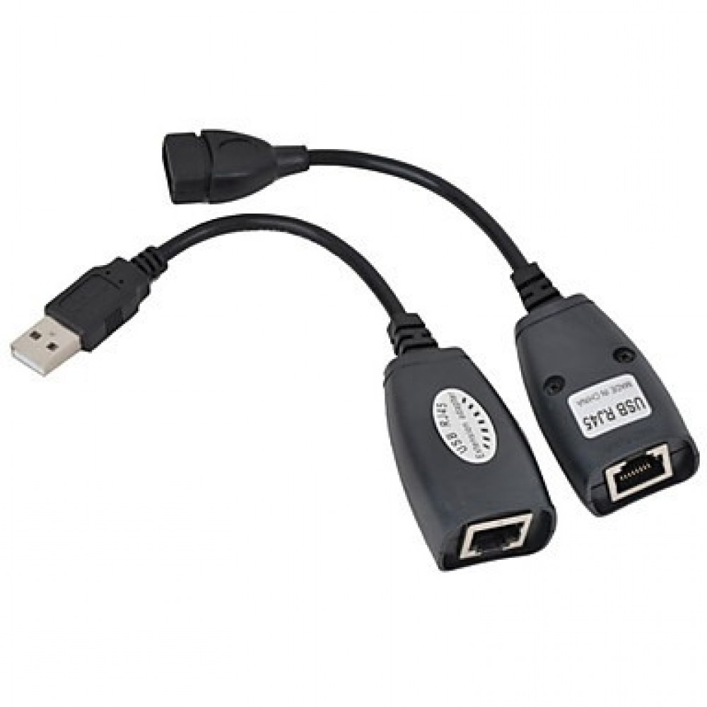 Extensão USB Via Cabo De Rede Até 40 MT - LD Cabos Soluções Áudio e Vídeo 