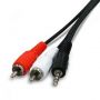 Cabo P2 Stereo 2 Rca 1.5 Mt Ld Cabos