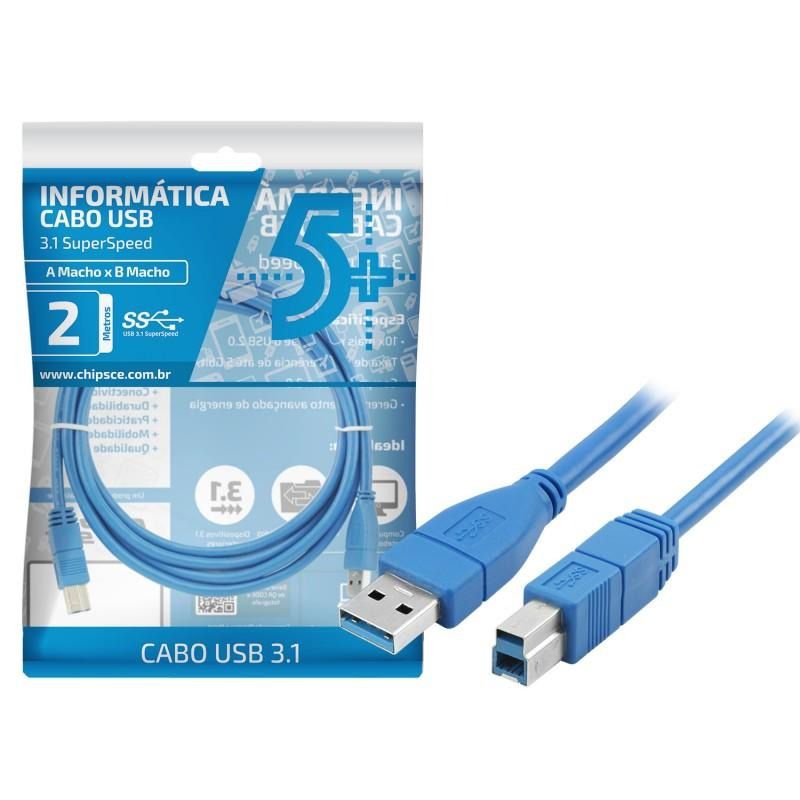 Cabo USB 3.0 Super Speed - 10 Metros  - LD Cabos Soluções Áudio e Vídeo 