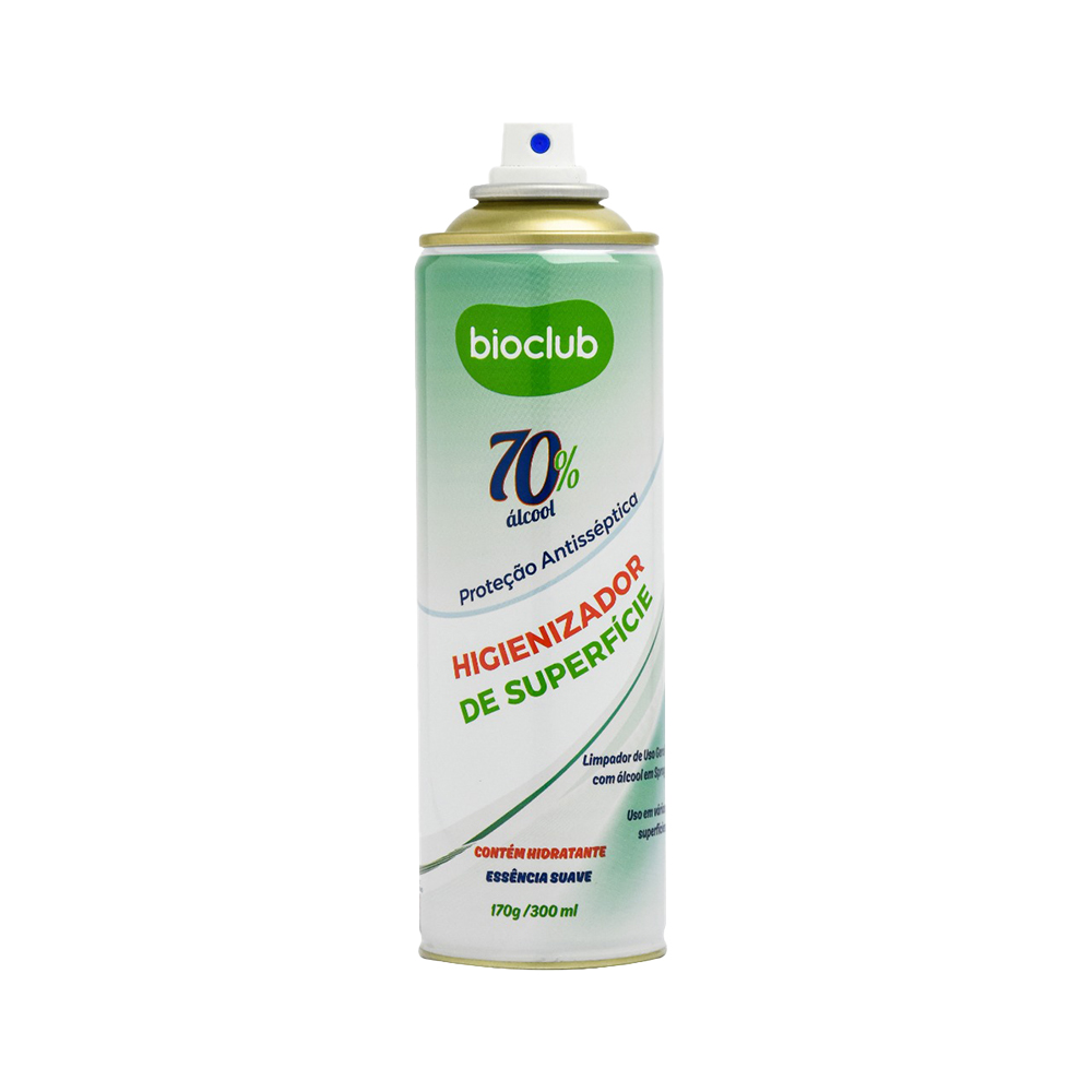 Higienizador de Superfícies Aerosol 300 ml Bioclub