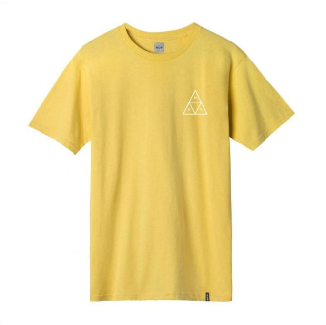 Camisa HUF - Essentials TT Yellow - No Comply Skate Shop