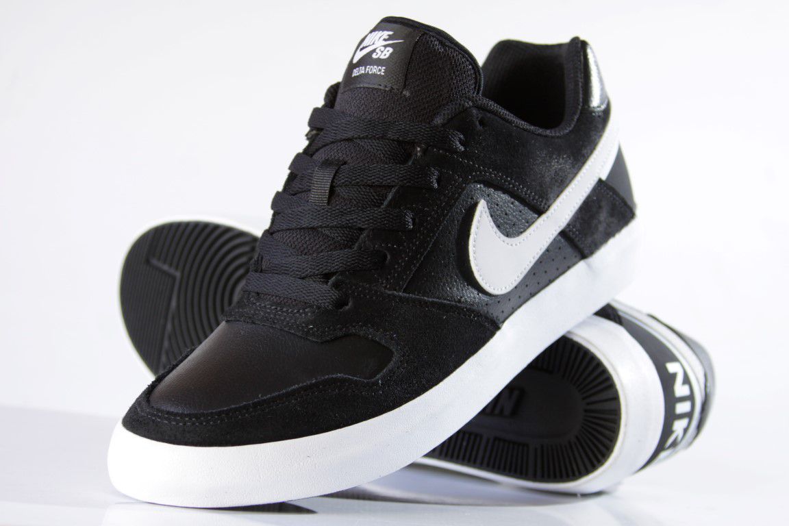 Tênis Nike SB - Zoom Delta Force Vulc Black/White  - No Comply Skate Shop