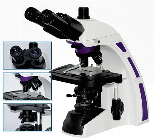 Microscópio Biológico Trinocular de Ótica Finita Acromático  - Atlas Diagnóstica