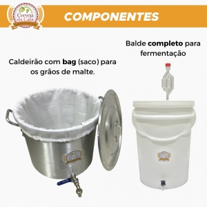 Kit BIAB Equipamentos para Cerveja Artesanal 20L (básico)
