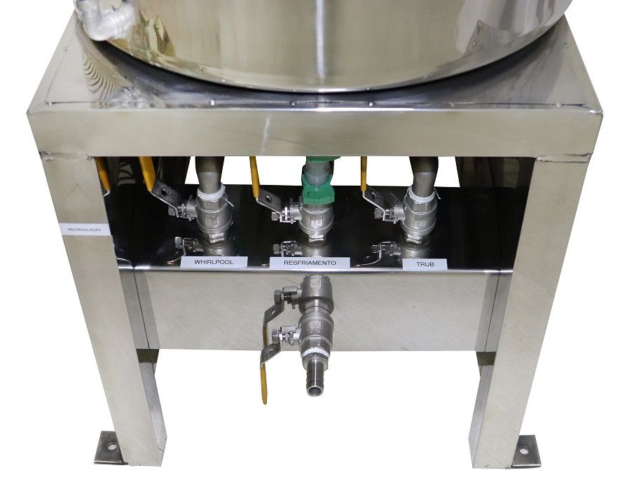 BierMaker® 50 litros - Equipamento em Inox Automatizado Método Single Vessel com Estrutura