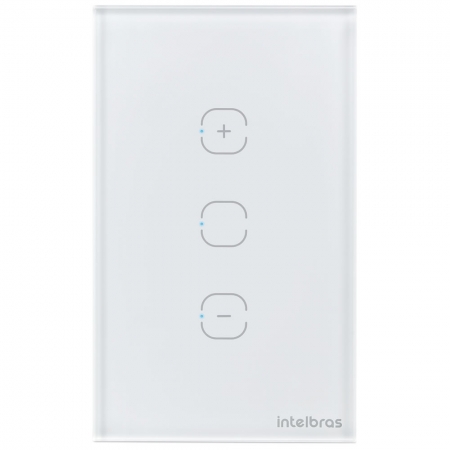 Interruptor Dimmer Smart Wi-Fi Touch 1 Tecla EWS 1101 Branco Intelbras
