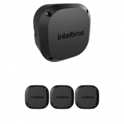 Kit 4 Caixas de Passagem Plástica Câmeras Bullet/Dome Externo VBOX 1100 E BLACK Intelbras