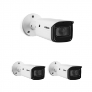 Kit 3 Câmeras IP 2 Megapixels Varifocal 2.7 a 13.5mm 60m Zoom 16X VIP 3260 Z G2 Intelbras