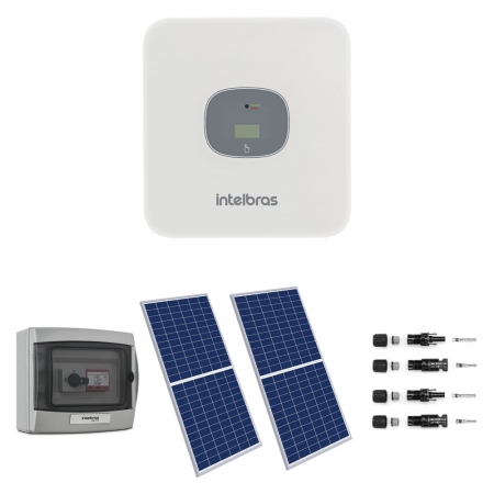 Kit Energia Solar On Grid 0,67kWp EGT 3000 LITE G2 + EMST 335P HC Intelbras