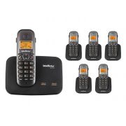 Kit Telefone 2 Linhas Ts 5150 + 5 Ramais Ts 5121 Intelbras