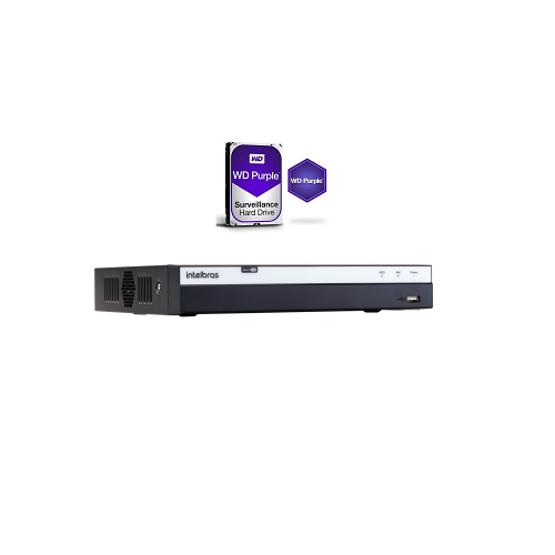 Dvr Stand Alone 4 Canais Multi HD MHDX 3004 + HD 1TB Western - Intelbras