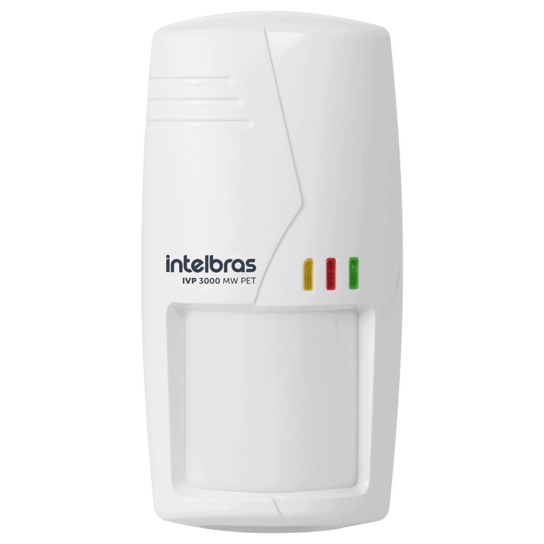Kit 3 Sensores  Alarme Passivo Microondas Intelbras IVP 3000 MW PET