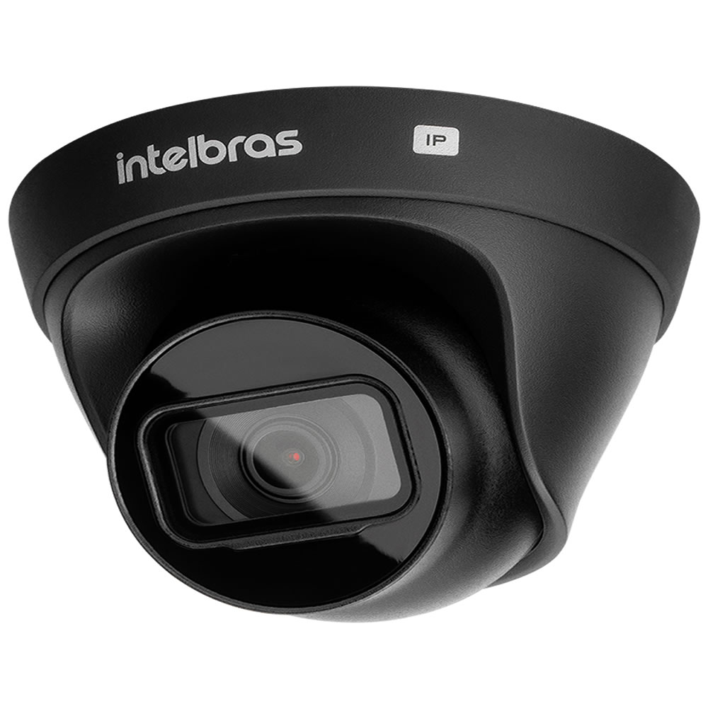 Kit 4 Câmeras IP 2 Megapixels 2.8mm 30m PoE VIP 1230 D BLACK G4 Intelbras