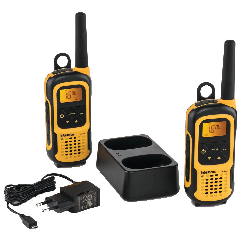 Kit Rádio Comunicador A Prova D'Água IP 67 Waterproof RC 4100 / 4102 Intelbras